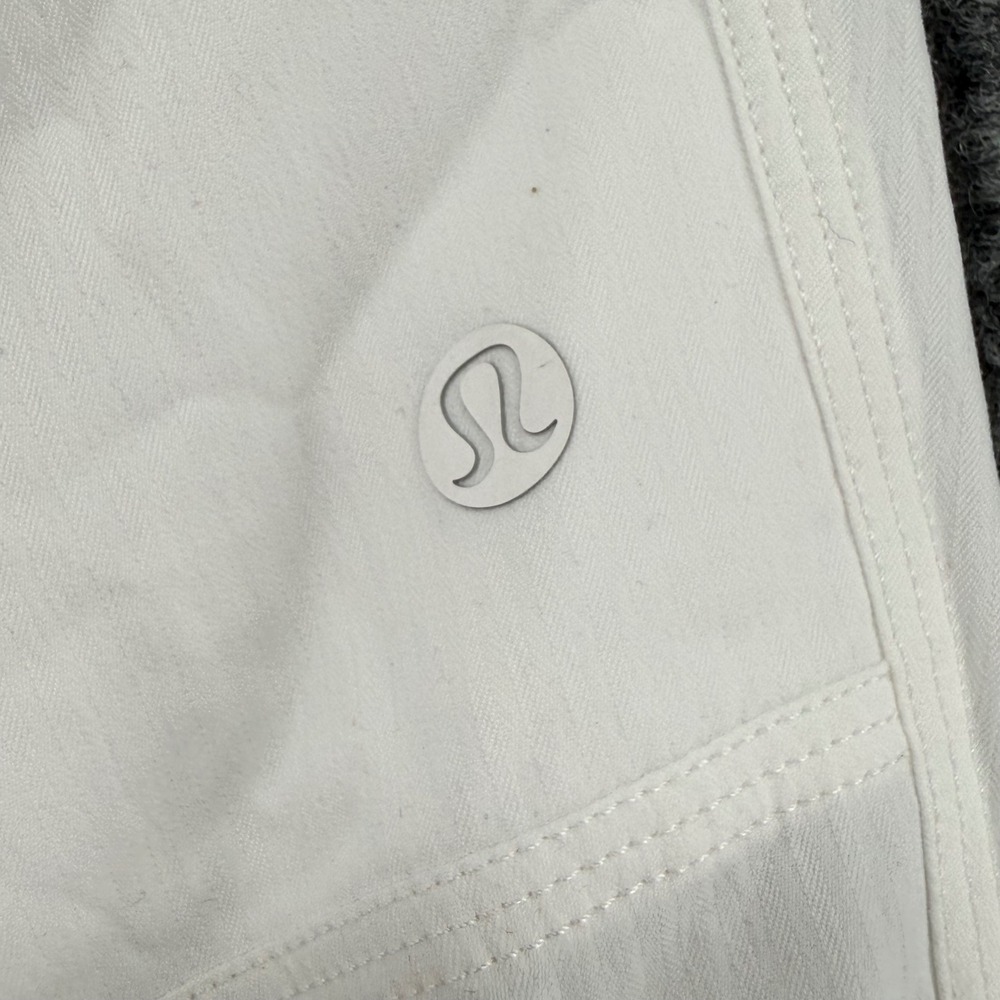 Lululemon Cargo Pants Womens Large White Good Drawstring Bungee Hem LW5GILS - Picture 4 of 8